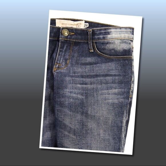 Free People Acid Washed Crochet Skinny Jeans 26 - Picture 3 of 5